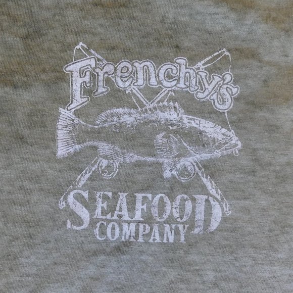 Frenchy's Seafood Company Colortone Green Medium T-Shirt - Picture 2 of 5